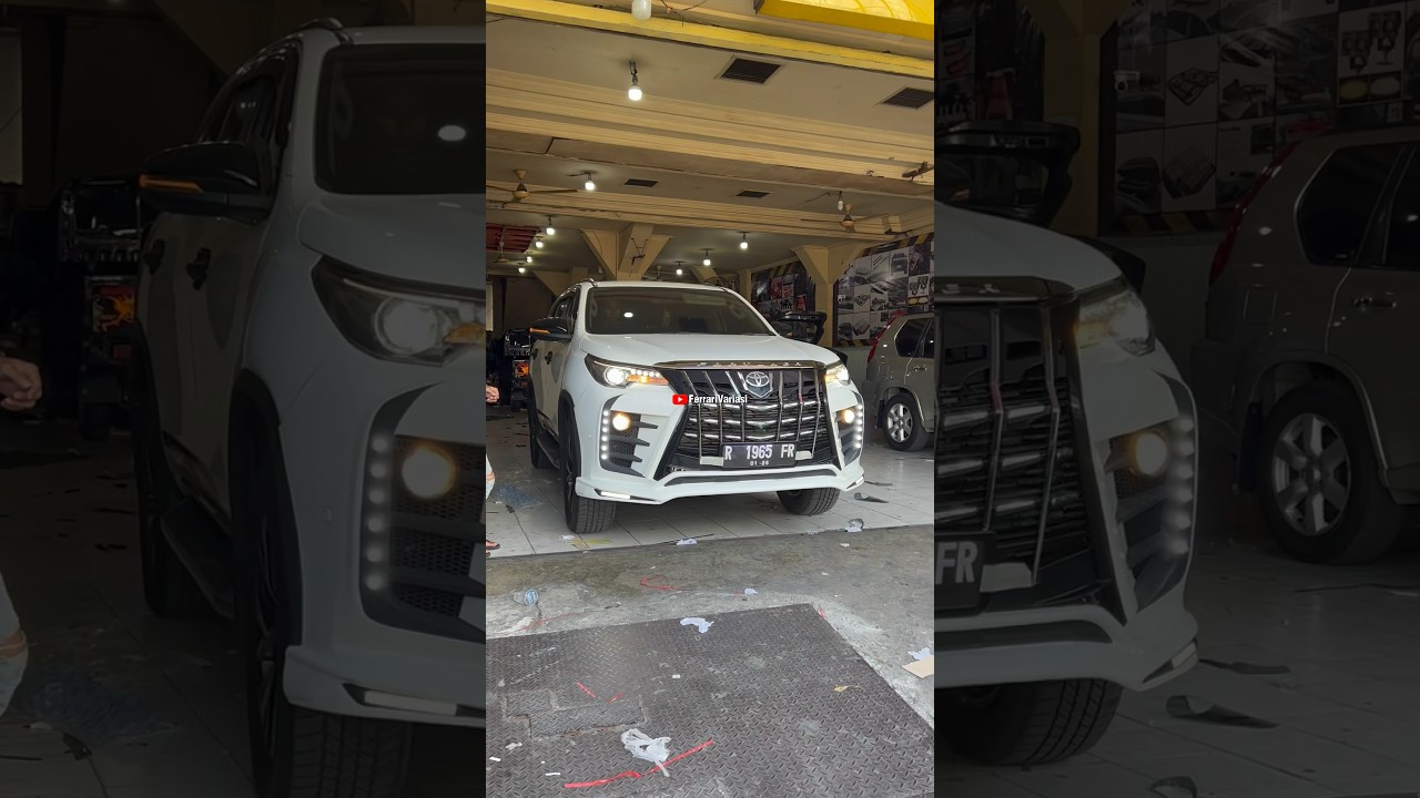 FORTUNER WAJAH ALPHARD PLAT NGAPAK | FERRARI VARIASI SURABAYA #shorts
