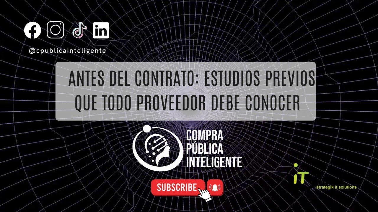 Antes del contrato: estudios previos que todo proveedor debe conocer