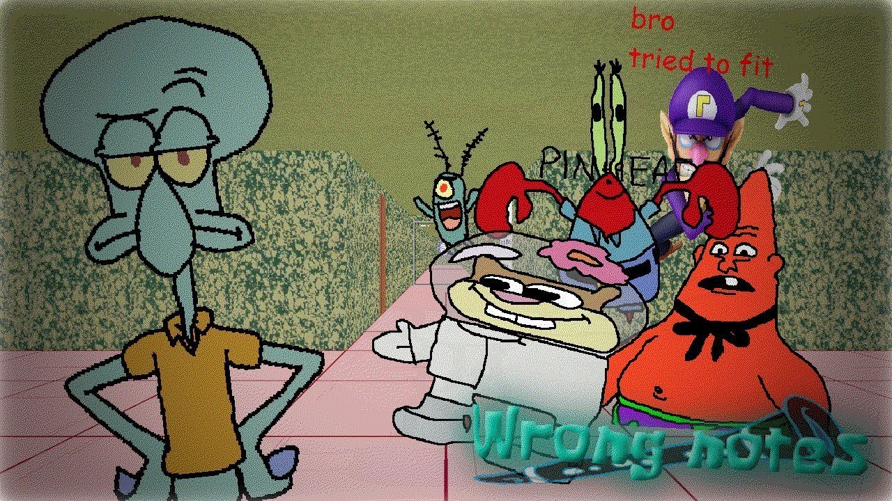 Wrong Notes - Squidward Tentacles Clarenete Lessons marathon song: Friday Night Funkin custom song