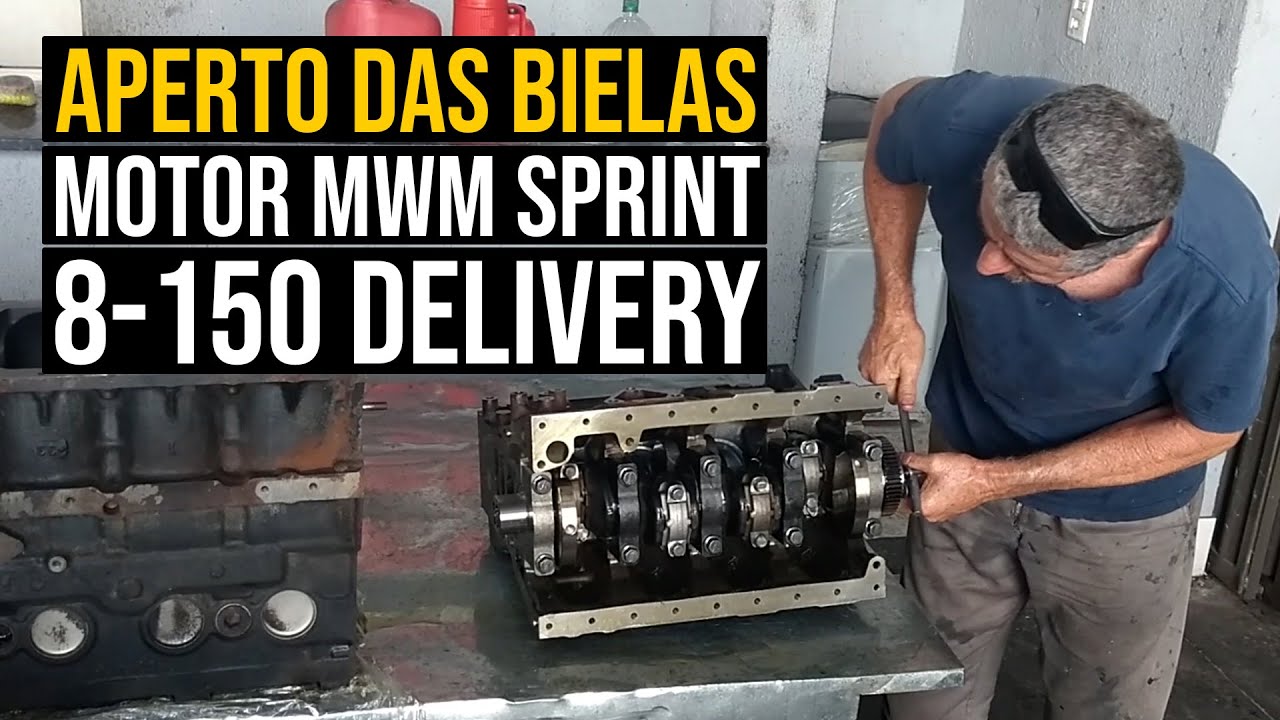 Aperto das bielas | Motor MWM Sprint 8-150 Delivery
