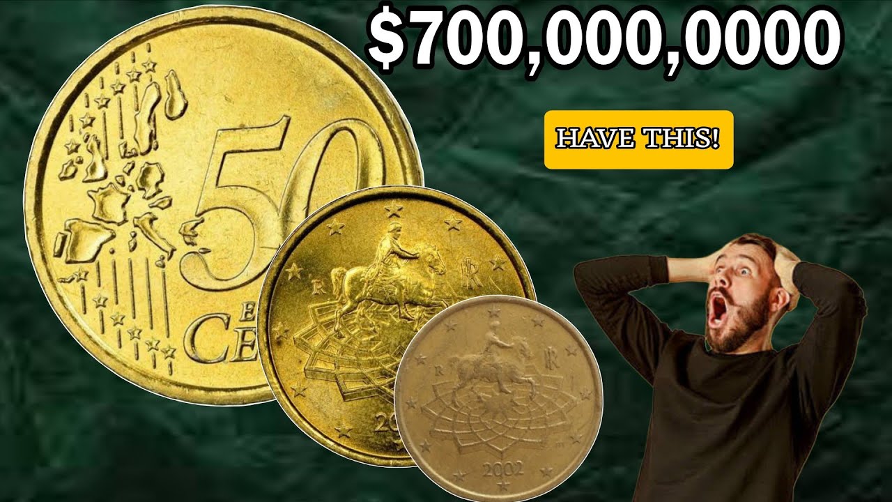 Most Valuable Italian 50 Euro Cent Coins 2002–2004 💰 Rare Errors Worth Thousands