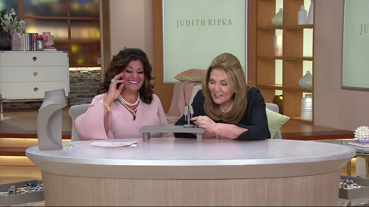 Judith Ripka Sterling Silver Multi-gemstone Earrings, Ring, or Necklace on QVC