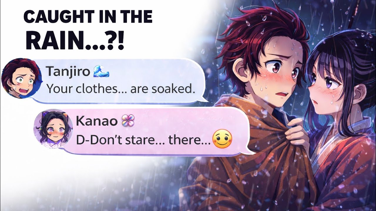 TANJIRO & KANAO Caught in the Rain&hellip; 🌧️💖 | Demon Slayer Discord Chat