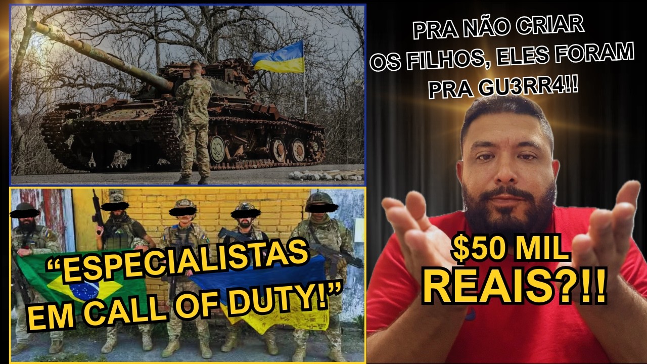 50 MIL de SALÁRIO?! BRASILEIROS ABANDONAM FAMÍLIA pra CURTIR a GU3RR4 na UCRÂNIA!