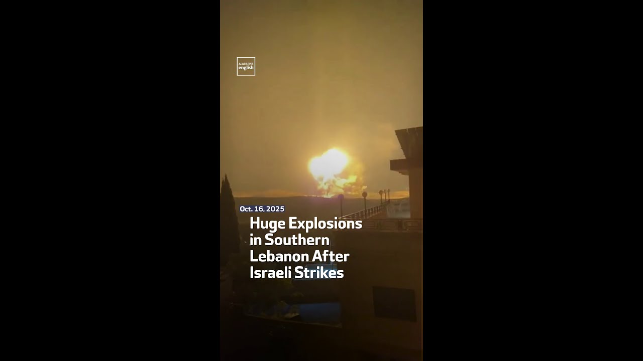 Huge Explosions in Southern Lebanon After Israeli Strikes
