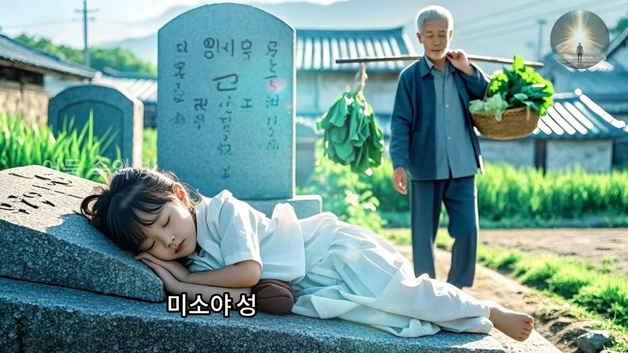 부모님의 묘비 앞에서 쓰러져 있던 거지 소녀… 우연히 지나가던 한 노인 농부가 그녀를 딸로 받아들였다!
