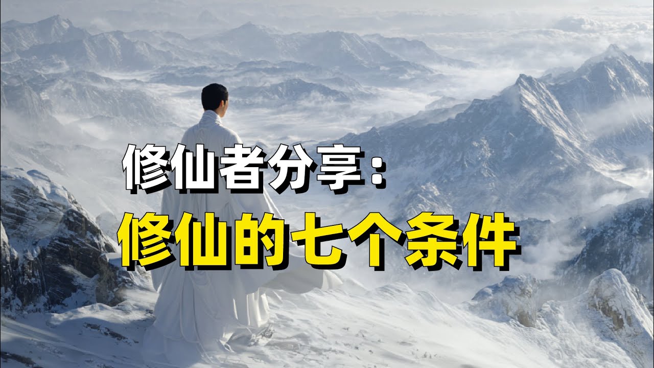 修仙者分享：修仙的七个条件 ｜修行｜修炼｜长生｜人生规划