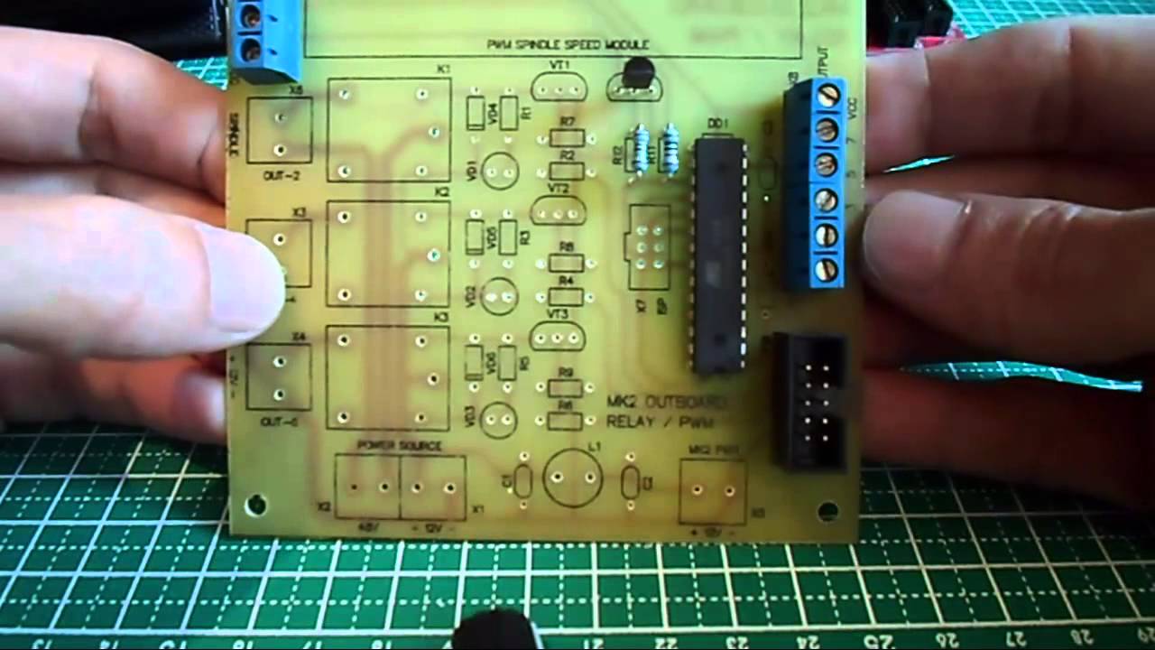 Spindle PWM speed control for MK1 and MK2 Planet CNC USB controller