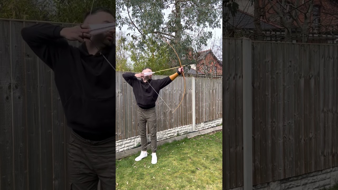 Saturday Session… 115# flatbow and 130# recurve from Joe Gibbs (Gibbs Archery)