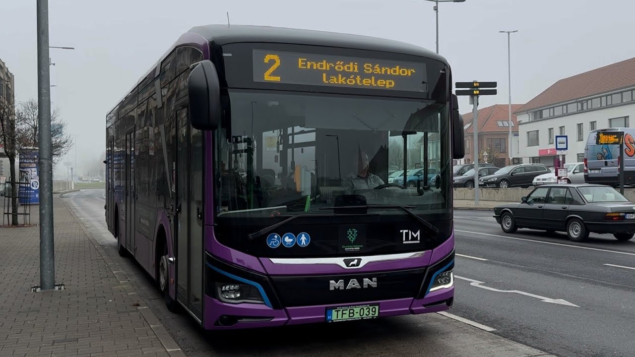 MAN 12C Lion's City 12 E NL367 || TFB-039 || 2 маршрут || г. Венспрем || 