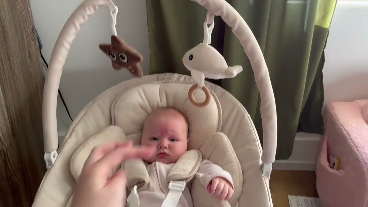 My baby has finally stopped crying with this baby swing!
