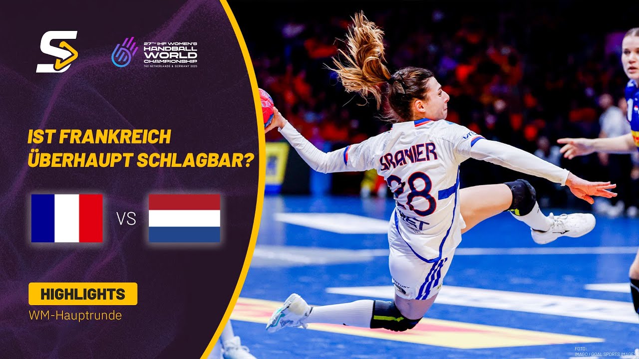 Frankreich vs. Niederlande | Highlights - Hauptrunde, Handball-WM 2025 | Sporteurope.TV Handball