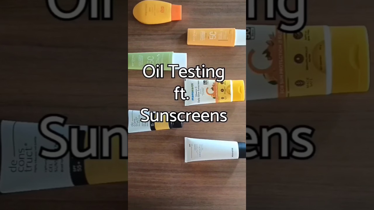 😱Sunscreen oil testing shocking results/How to choose correct sunscreen🌞#ytshorts #viral #shorts