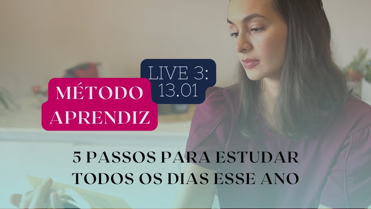 AULA 3. MÉTODO APRENDIZ: 5 PASSOS PARA ESTUDAR TODOS OS DIAS