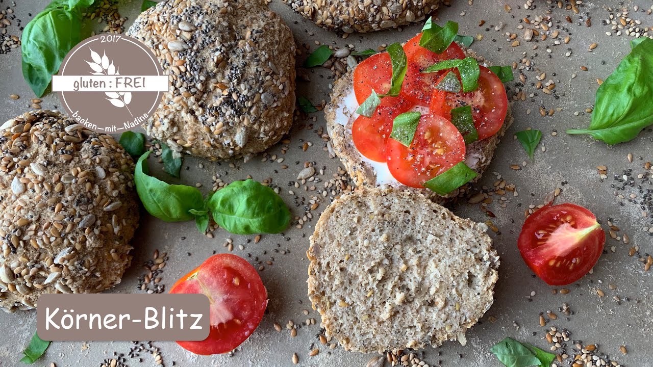 Körner-Blitz / glutenfrei / vegan / ohne Hefe / ohne Mais / zuckerfrei /glutenfrei backen mit Nadine