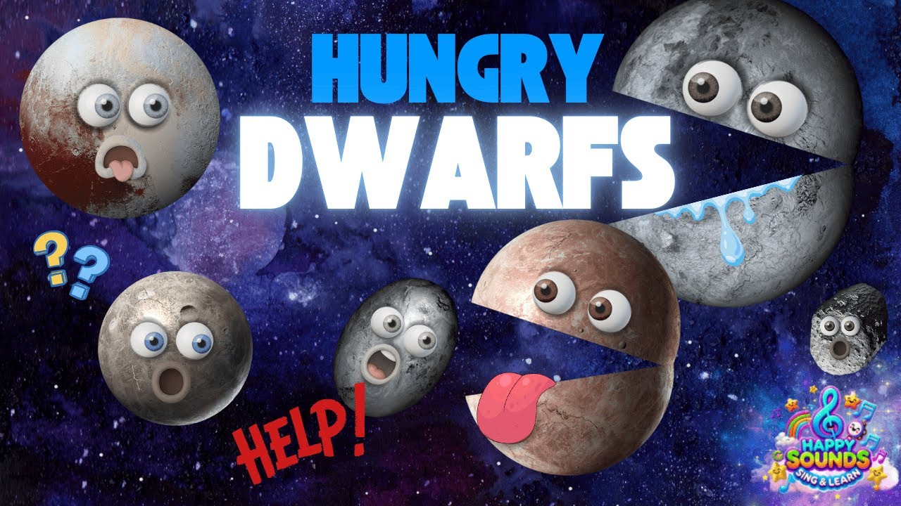 🥔 Hungry Dwarf Planets | Who&rsquo;s the Biggest? | Planet song | Fun Space Song for Kids! ♬