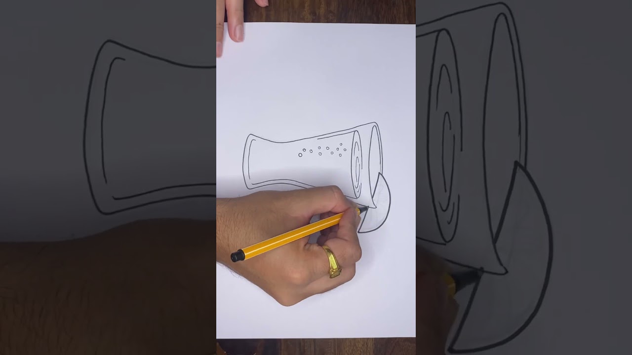 Easy juice glass drawing | Free tutorials @likeokplease #shorts