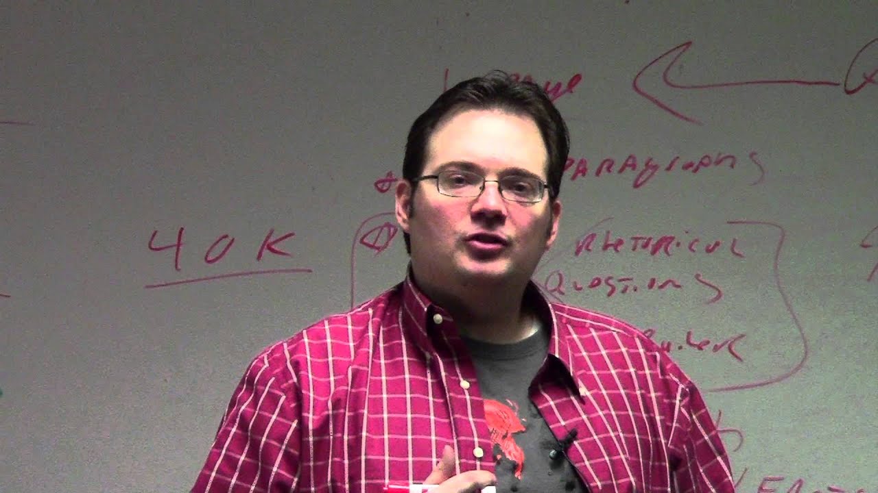 Brandon Sanderson 2013 Lecture 11: Writing Good Query Letters (7/8)