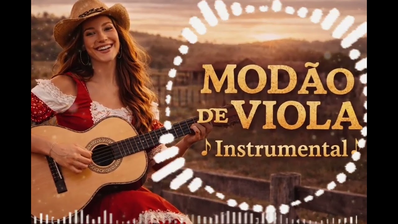 Modão de Viola Instrumental |  modão Moderno para Caminhada, Viagem, Exercícioe dançar 