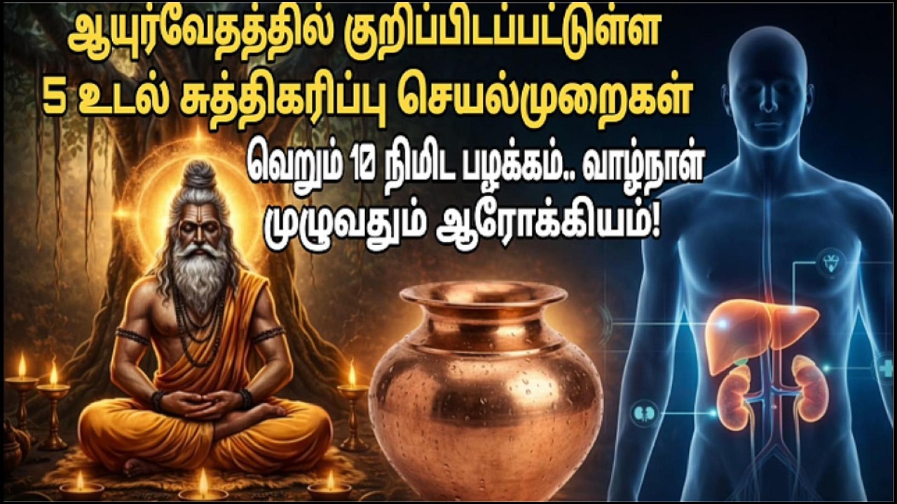 உடலில் தேங்கும் நச்சுகளை 5 வழியில் வெளியேற்றும் ஆயுர்வேத ரகசியம் | Morning Detox Routine Tamil