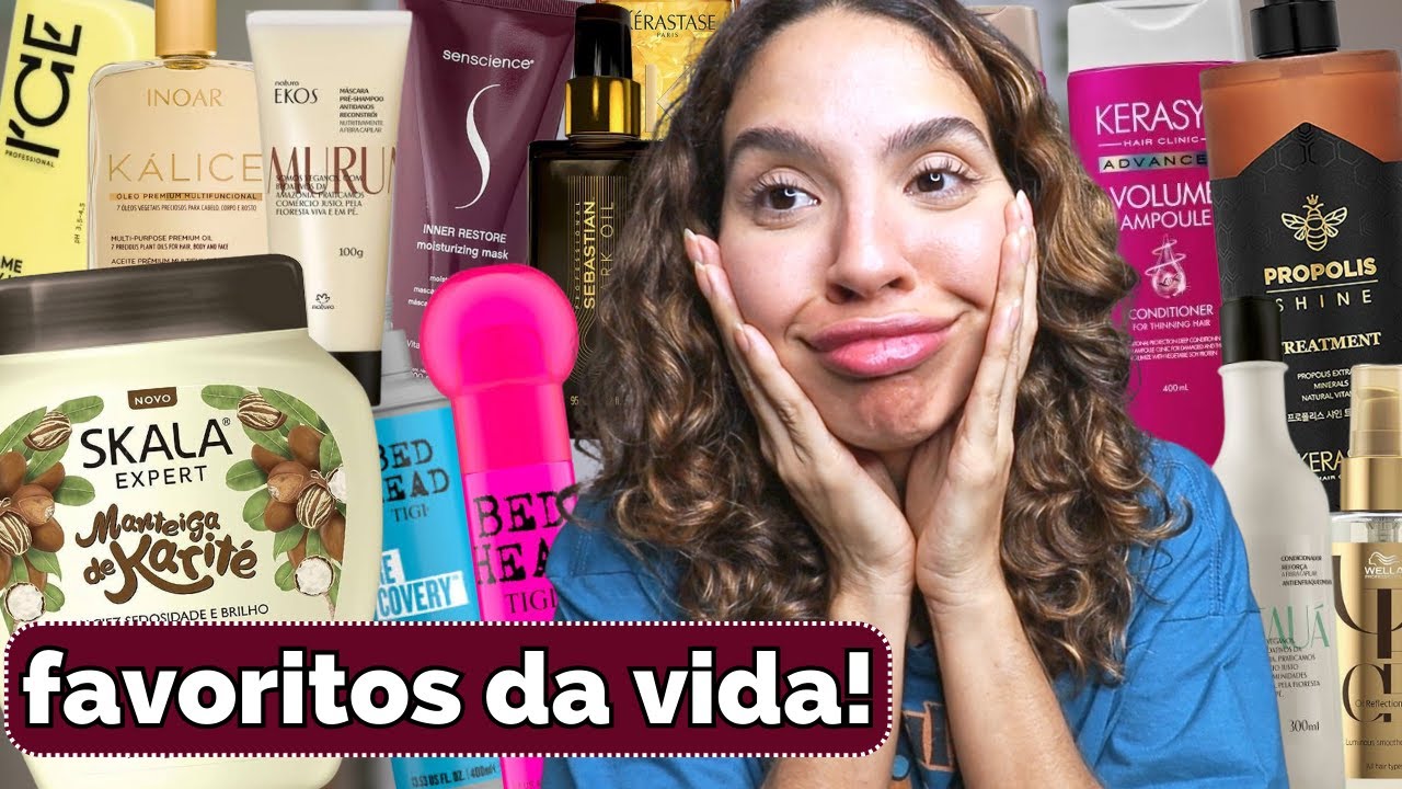 PRODUTOS para MEU CABELO ONDULADO que eu AMO e RECOMPRARIA MIL VEZES! MEUS FAVORITOS!