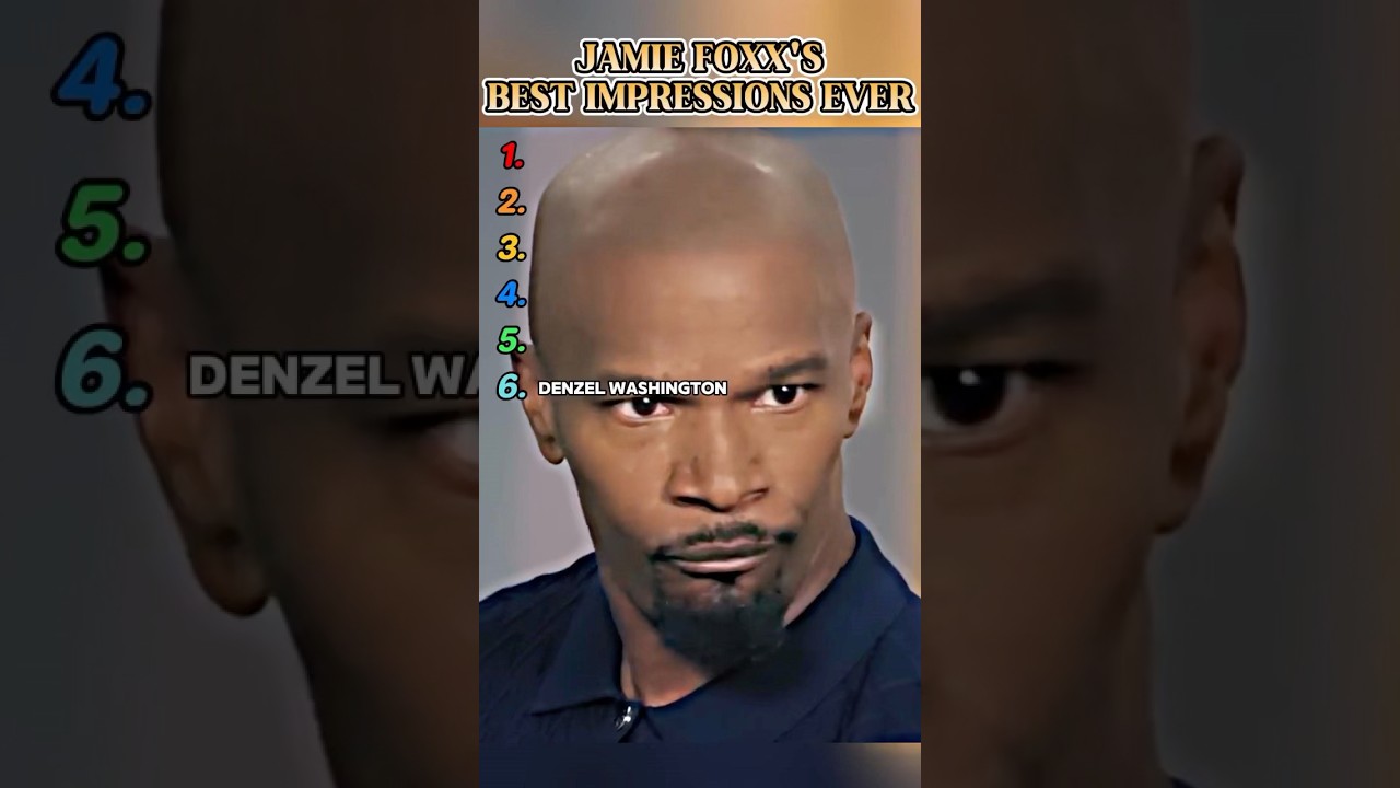 Jamie Foxx's Best impressions Ever #celebrity #impression #jamiefoxx #ranking #funny #viral
