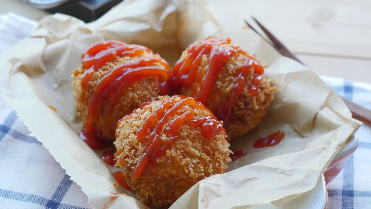 바삭바삭 부드러운 감자크로켓만들기[potato croquettes] [그녀의요리 : hercooking]