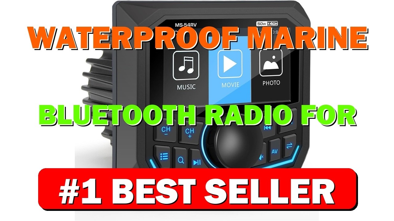 Водонепроницаемая морская Bluetooth-радиостанция для лодки, морской стереоприемник с приборной па...