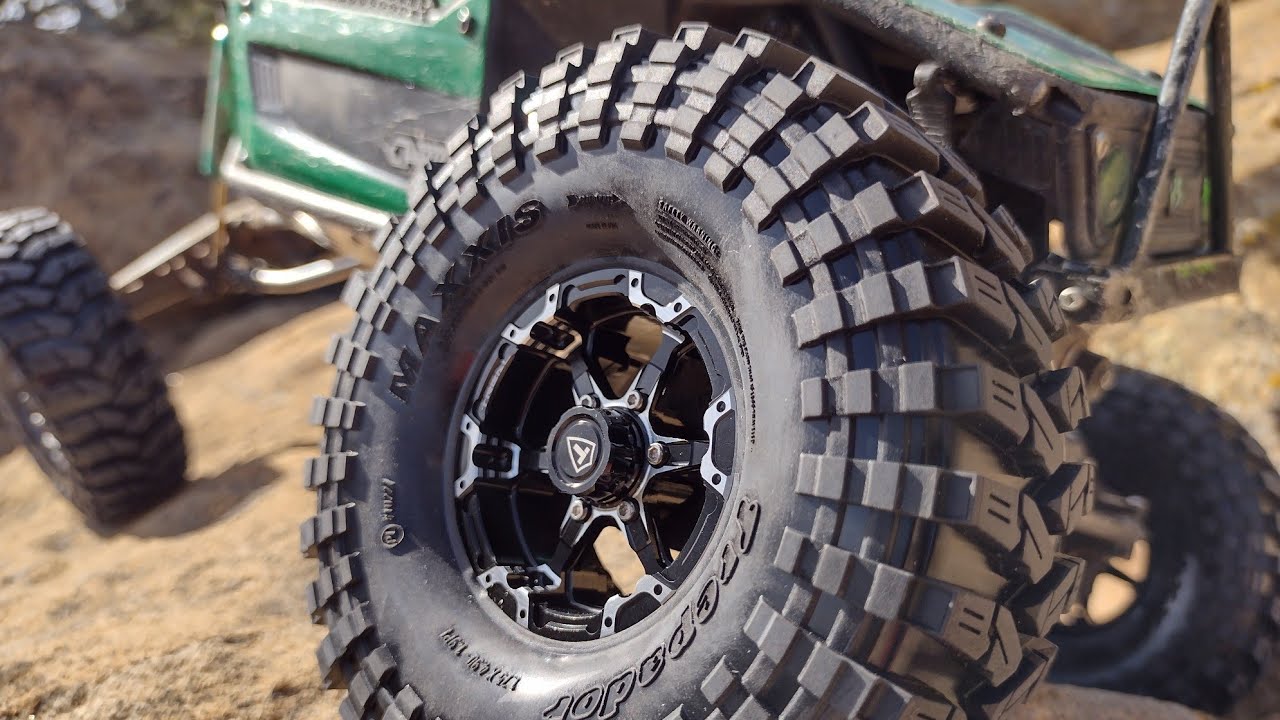 Proline Maxxis Trepador Tires Test Run Axial Capra!!