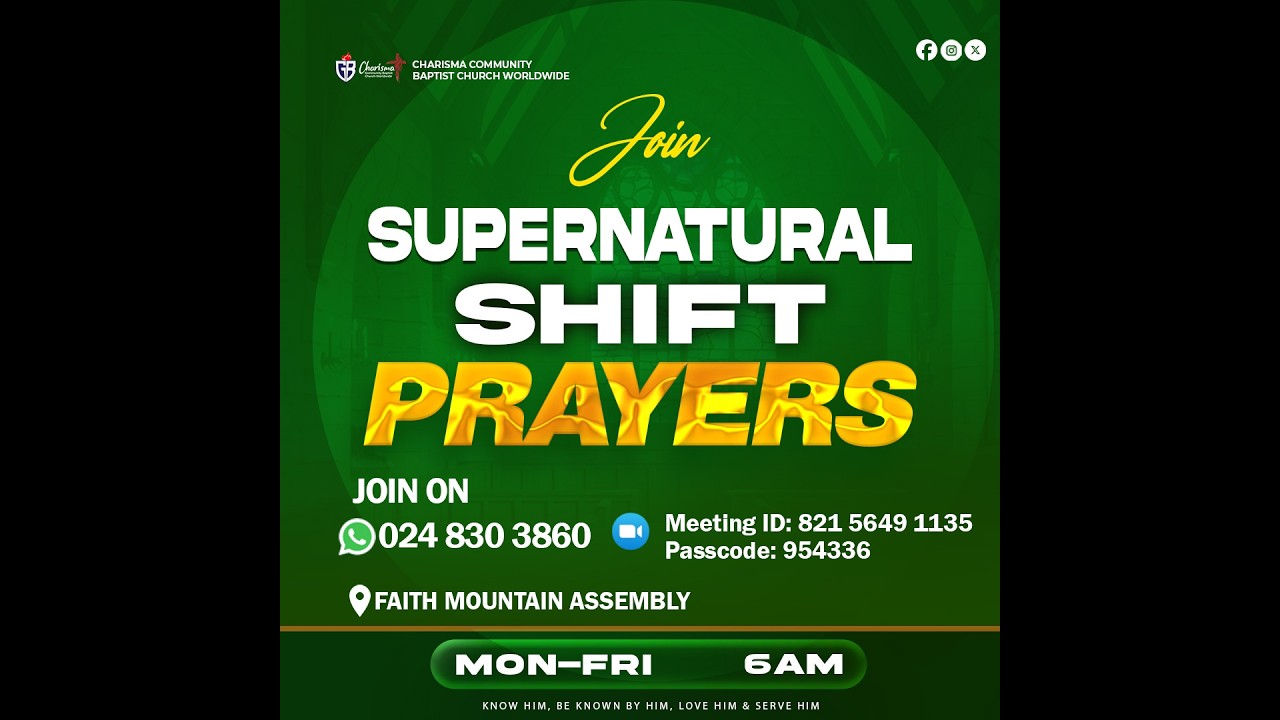 SUPERNATURAL SHIFT PRAYERS | PS. ROBERT ANTWI BOASIAKO| 17TH MARCH 2026.