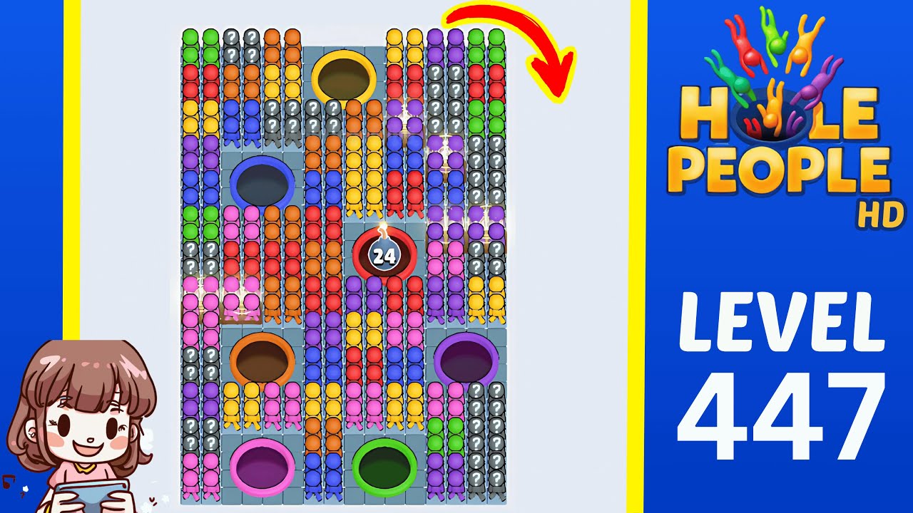 Hole People Level 447 Solution Walkthrough