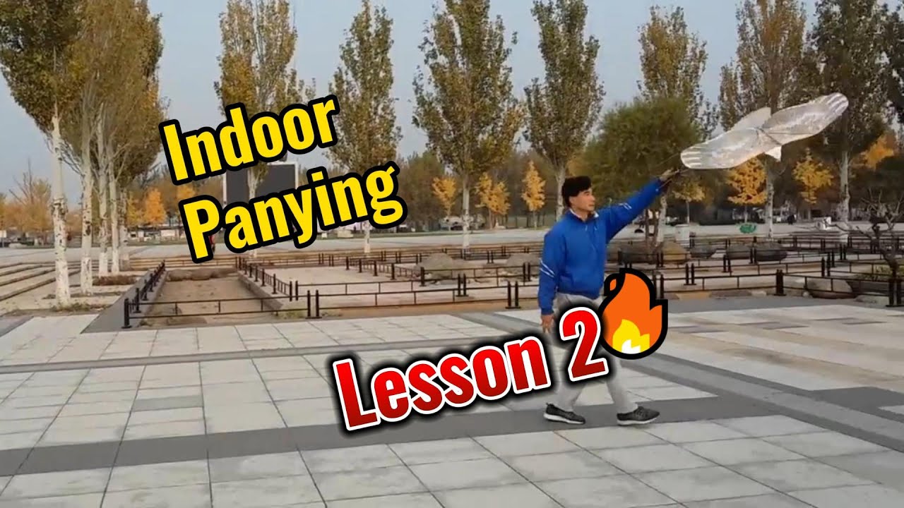 Panying Kite Indoor -Lesson 2 花样盘鹰 By China Famous player Mr Zhang Jin Biao (Turn on CC for English)