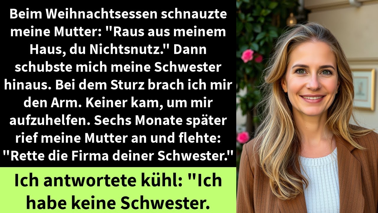 Beim Weihnachtsessen schnauzte meine Mutter: 