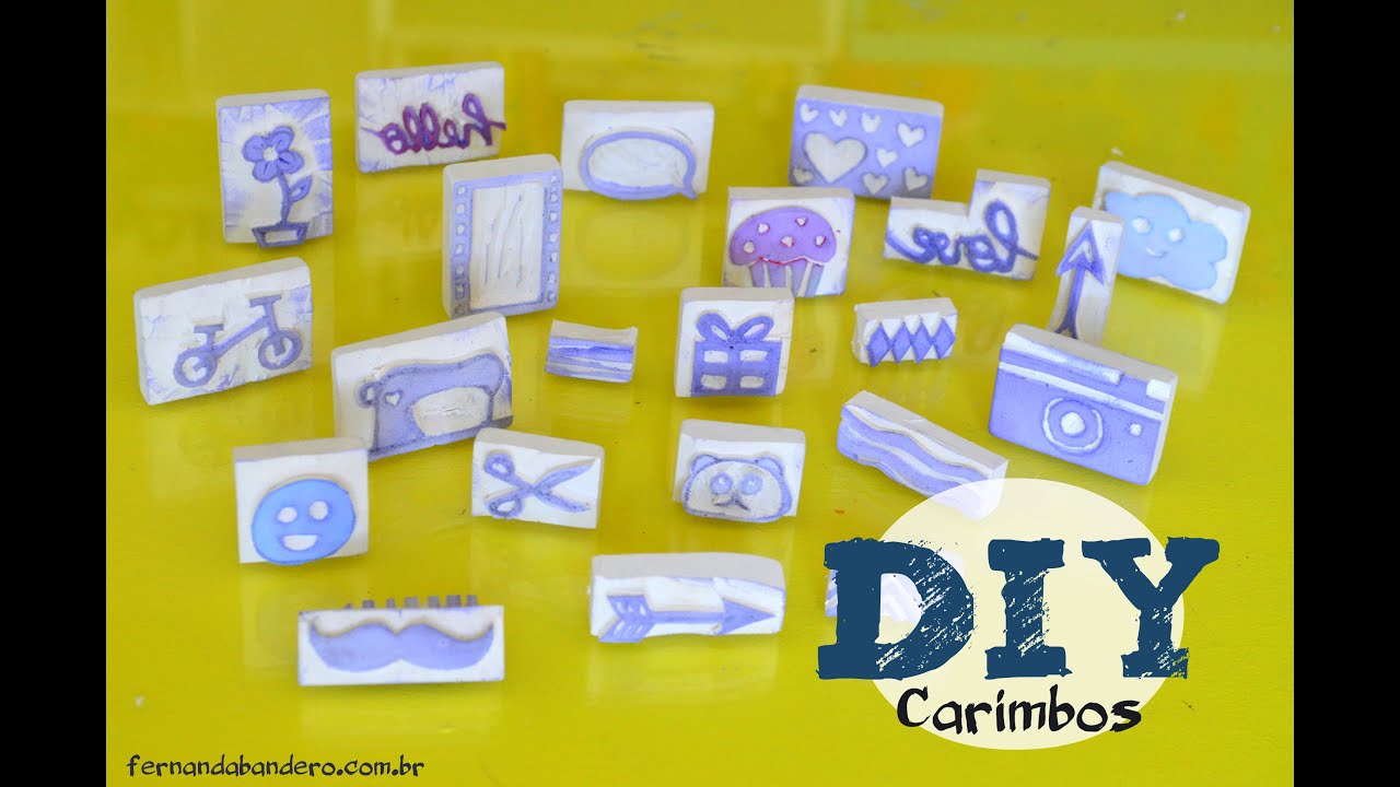 DIY Carimbos de Borracha
