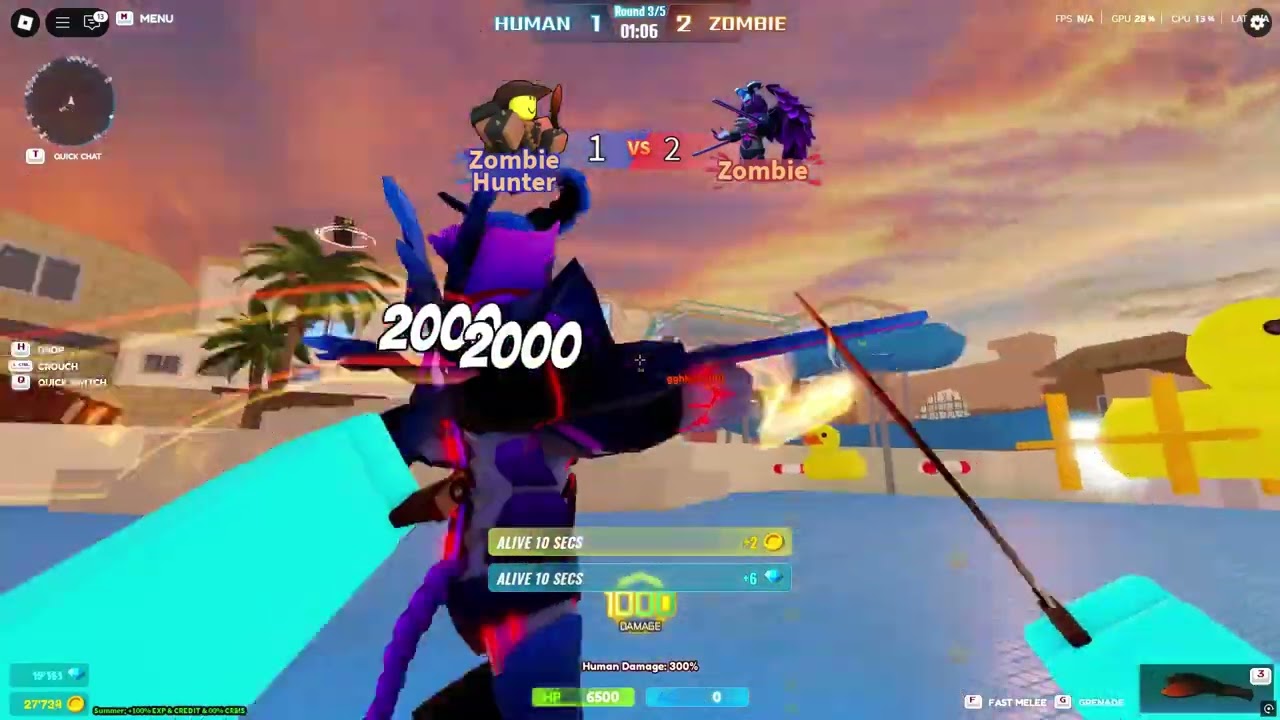 Roblox Infection Gunfight Awakened Flamethrower lce