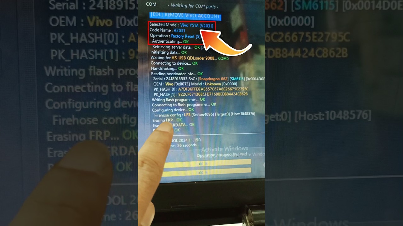 vivo y51a frp unlock tool 2024 letest security