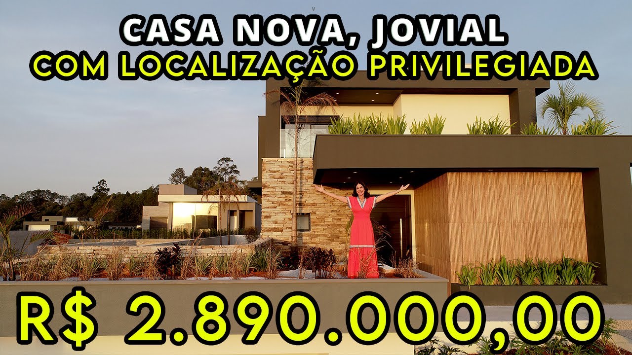 CASA NOVA, JOVIAL, COM VISTA PARA O PÔR DO SOL - CONDOMÍNIO VILLAS DO GOLFE.