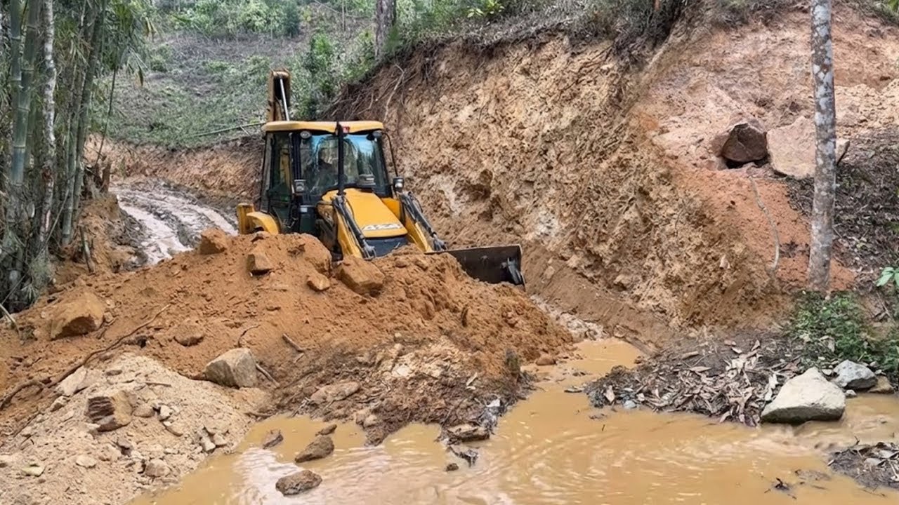Compilation-Old, Spring Water Flooded Rocky Mountain Road Rework