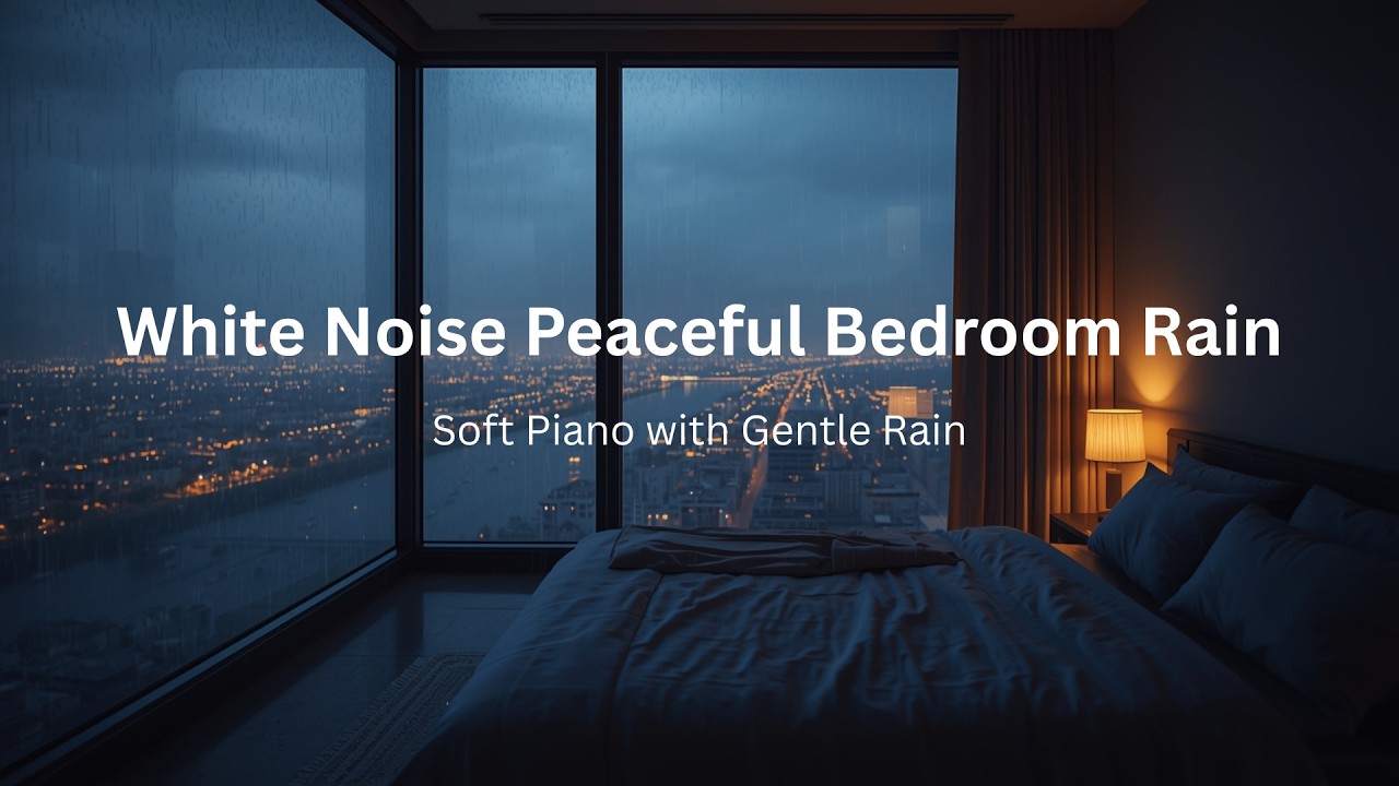Rainy Bedroom Ambience • Peaceful Nature View for Deep Sleep