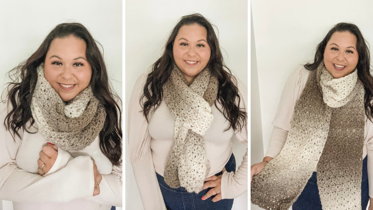 Quick and Easy Crochet Super Scarf Tutorial