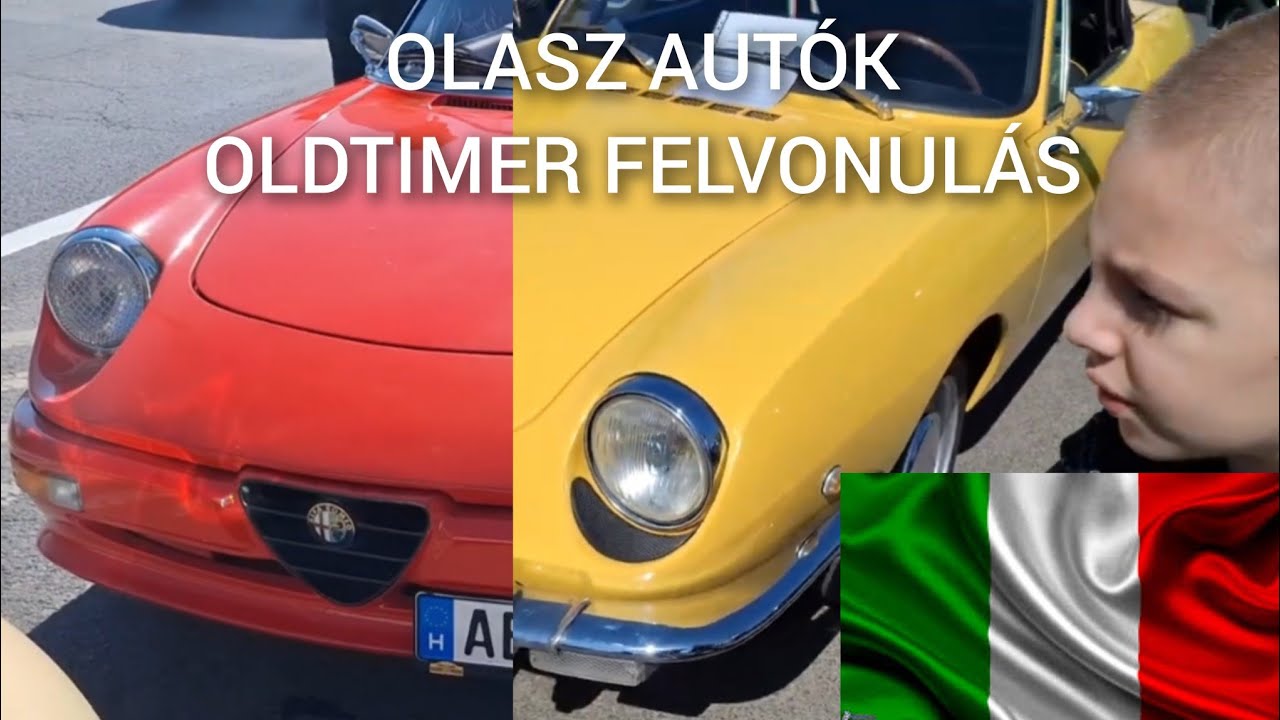 Klasszikus Olasz autók a Hősök terén 2024 | Lamborghini, Alfa Romeo, FIAT, Abarth