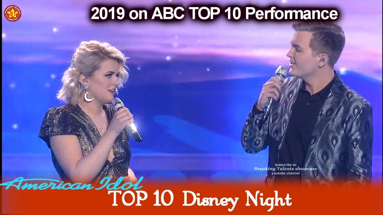 Maddie Poppe & Caleb Lee Hutchinson Duet “A Whole New World”| American Idol 2019 Top 10 Disney Night