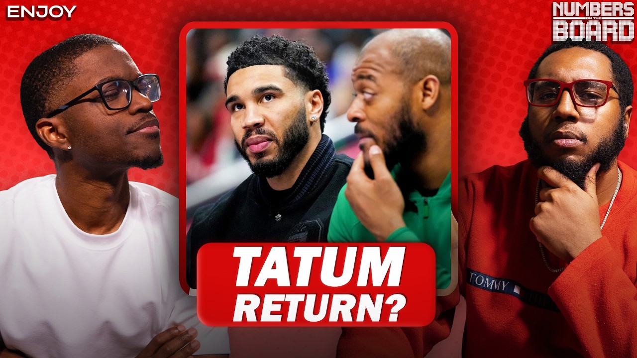 How should Celtics, Jayson Tatum navigate a potential return? | Numbers on the Board | NBA on NBC