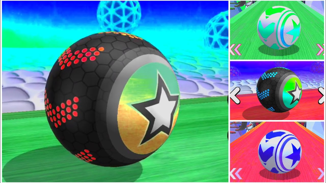 Reverse VS normal gameplay - sky rolling ball and going balls in challenge - fantastic video colors