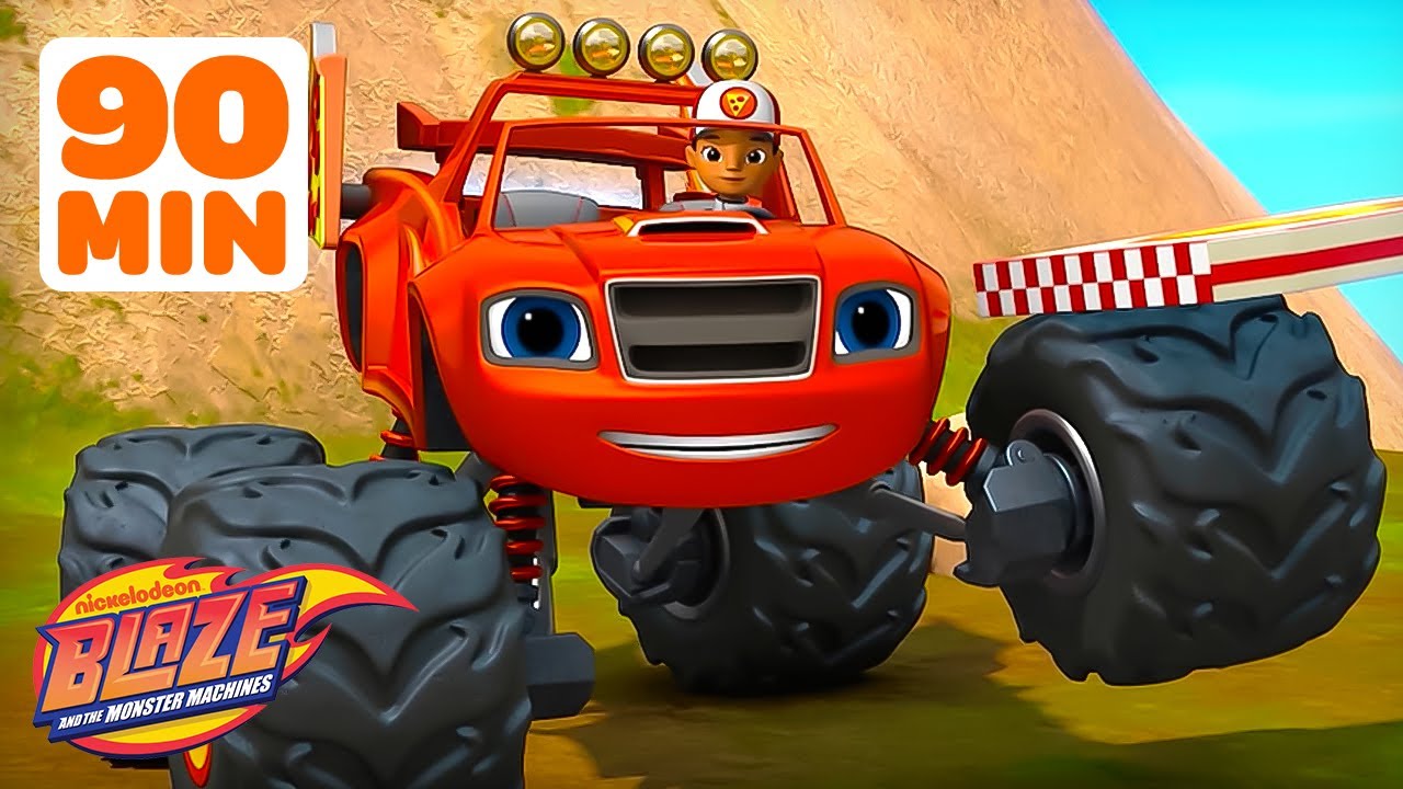 Blaze's Most Delicious FOOD Adventures & Missions! 😋🍕 | 90 Minutes | Blaze and the Monster Machines