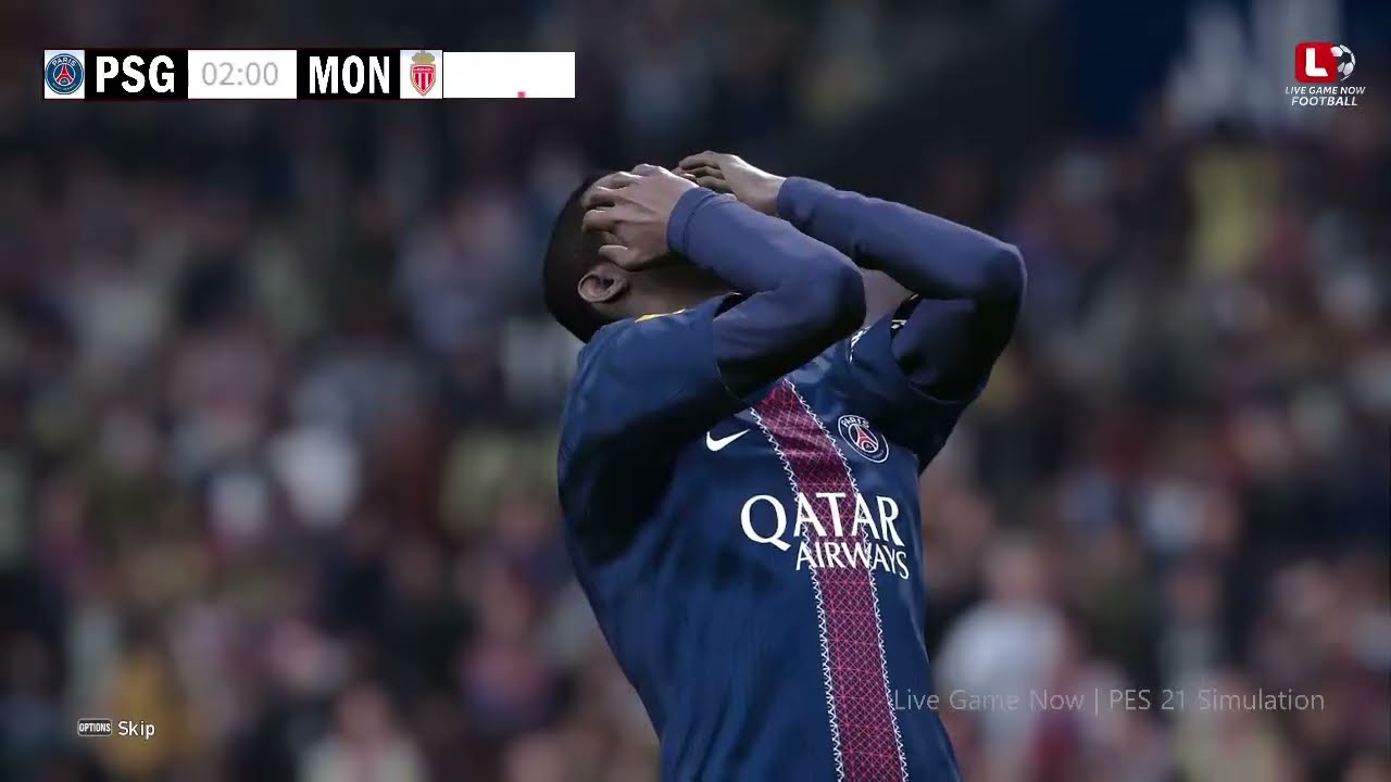 🔴LIVE: PSG vs Monaco | UEFA Champions League 2026 | Live Match Today | eFootball PES Gameplay