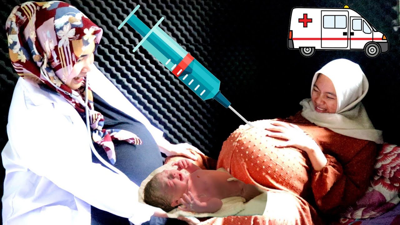 DRAMA IBU HAMIL MELAHIRKAN BAYI DI BANTU DOKTER - dokter dokteran