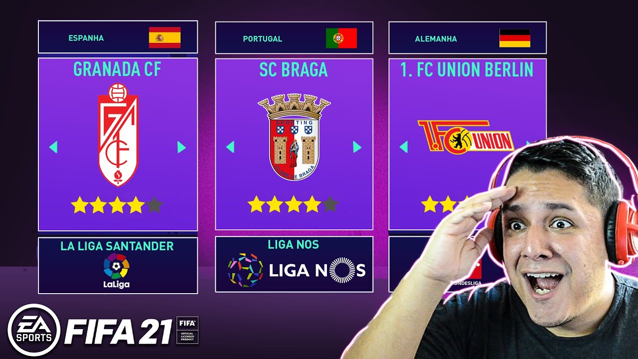 9 MELHORES TIMES para o MODO CARREIRA FIFA 21! 🔥🎮