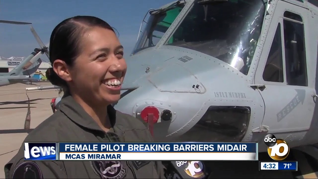 Female pilot breaking barriers
