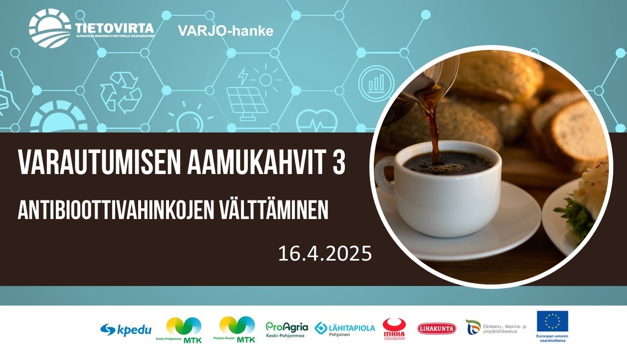 Varautumisen aamukahvit 3 - Antibioottivahinkojen välttäminen